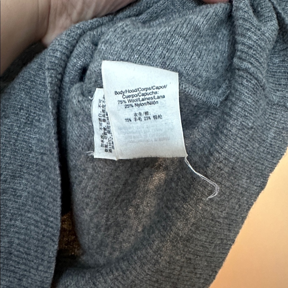 Wool Gray Knit Hoodie - Picture 9 of 9